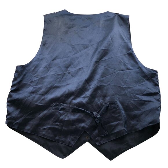 Vintage Fashion Bug Woman's Leather Patch Vest Jacket 2X Patchwork Genuine Leath - Picture 2 of 8